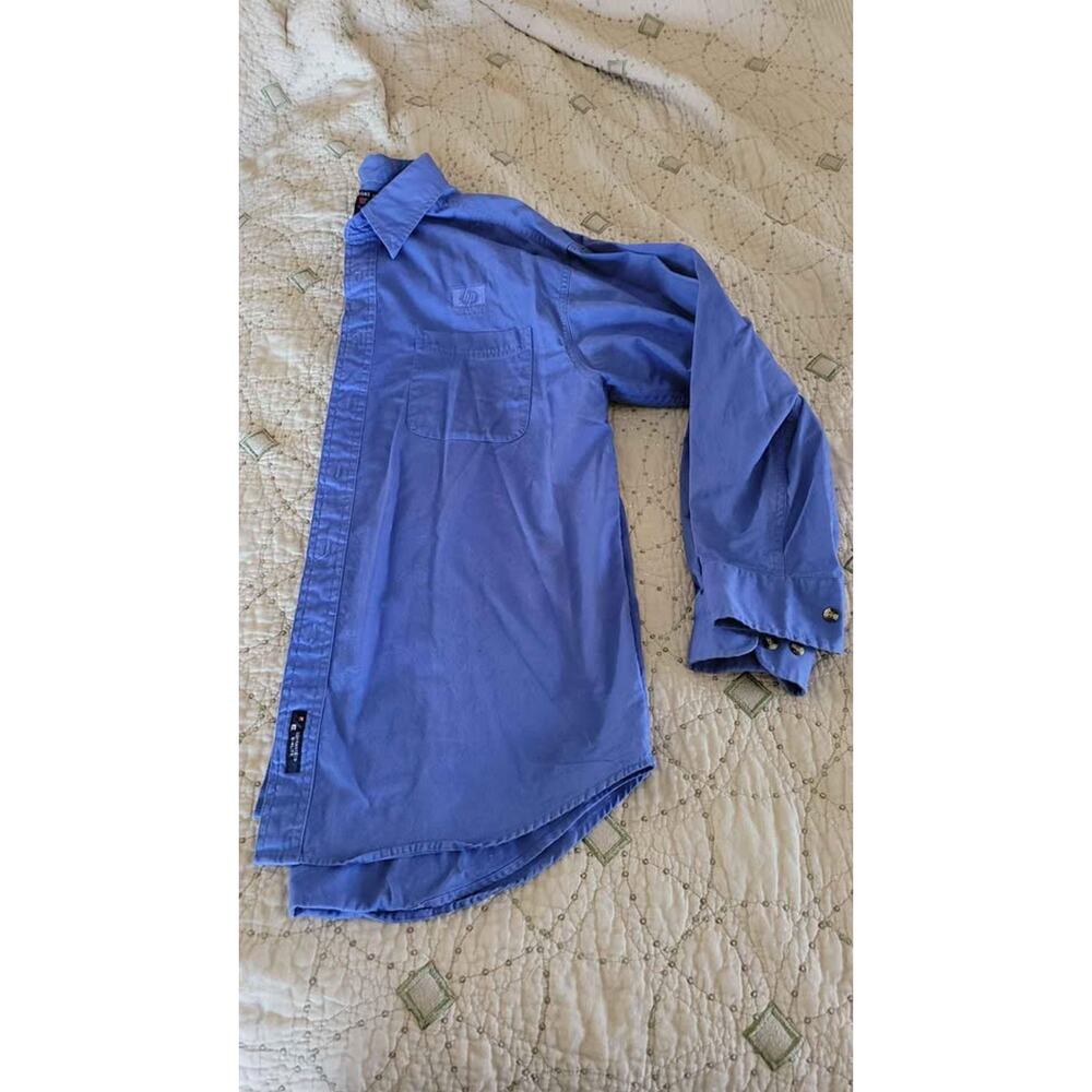 Blue Dress Shirt SIZE Large PORT AUTHORITY AUTHENTIC CHINO